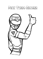 A coloring page of power rangers